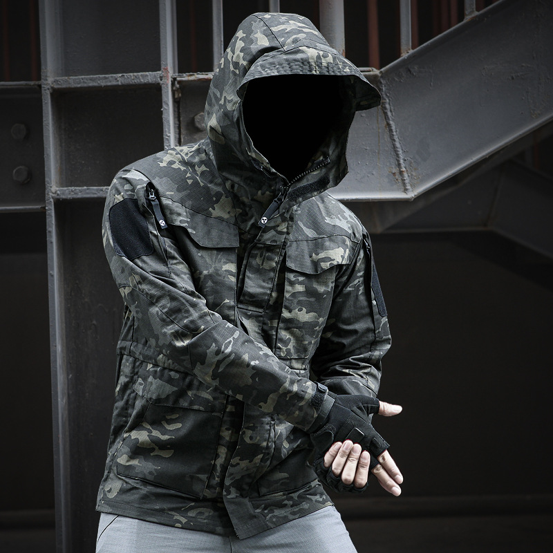 Winter Clothing Uk - Wodoodporna wiatrówka taktyczna dla mężczyzn, płaszcz