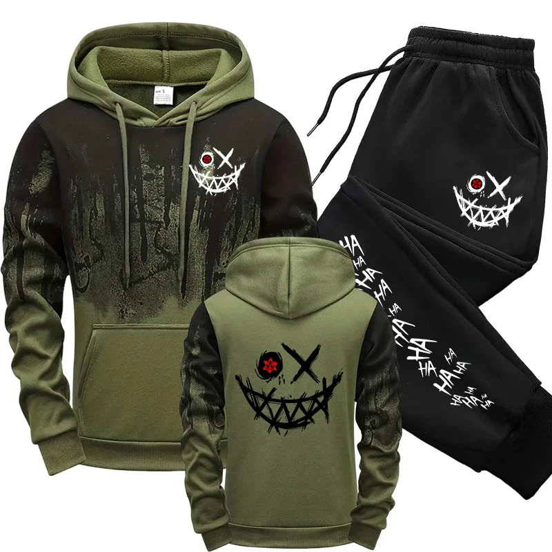 Winter Clothing Hoodie - Jesienno-zimowy męski codzienny sportowy komplet dresowy