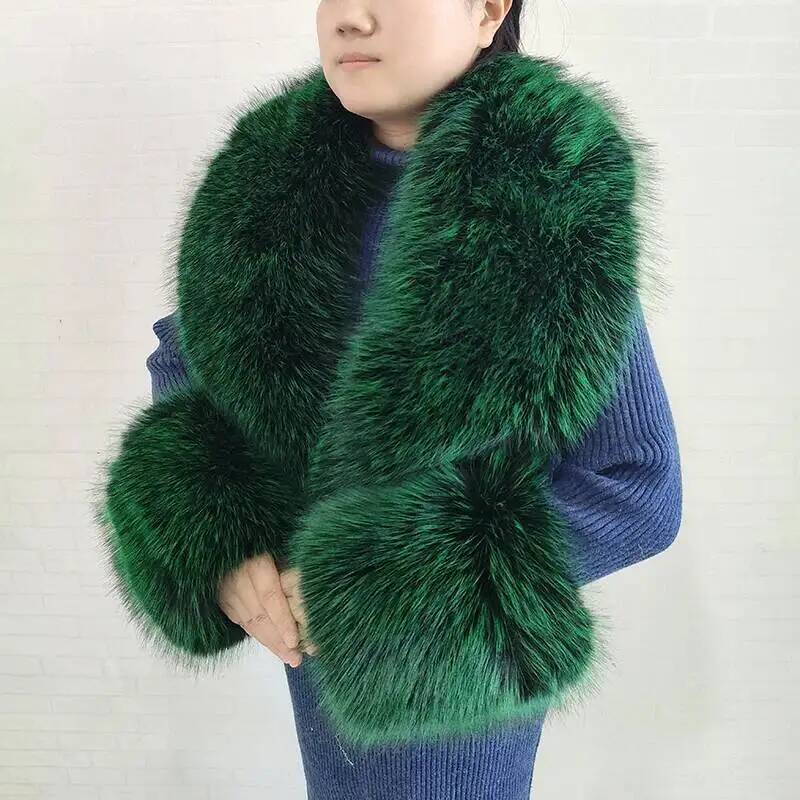 Duży szal damski z imitacji fu – Winter Clothing Items recenzja i cena