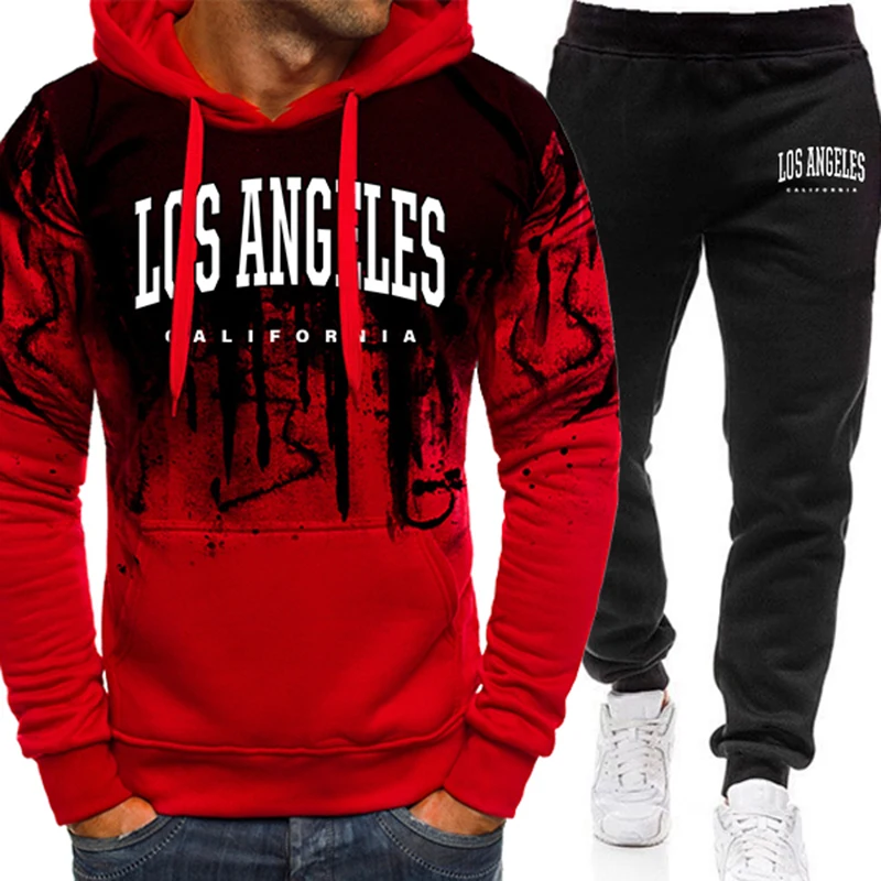 Męski dres sportowy z nadrukie – Winter Clothing Hoodie recenzja i cena